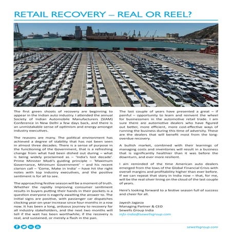 RETAIL RECOVERY – REAL OR REEL?