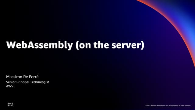 Web Assembly (on the server)