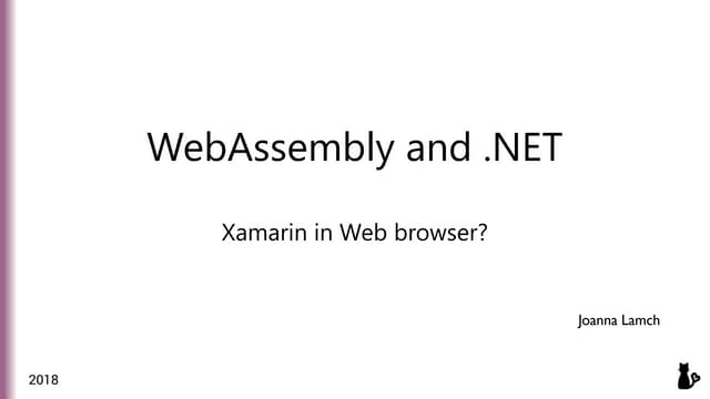 WebAssembly and .NET
