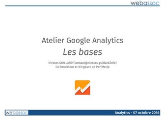 Formation Google Analytics - bases
