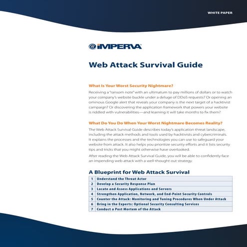 Web Attack Survival Guide