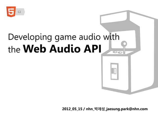 Developing game audio with the Web Audio API
