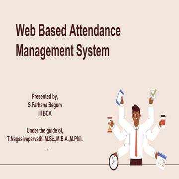 web based attendance model project ppt.pptx