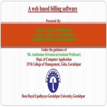 web based billing software