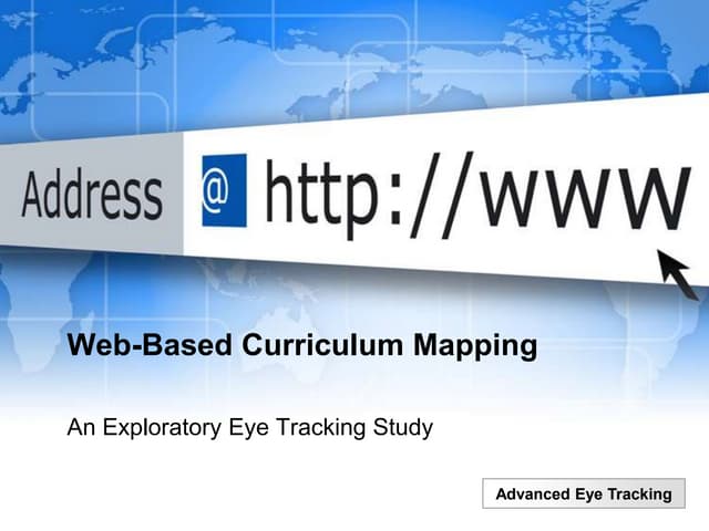 Exploratory Eye Tracking Research with Curriculum Mapping