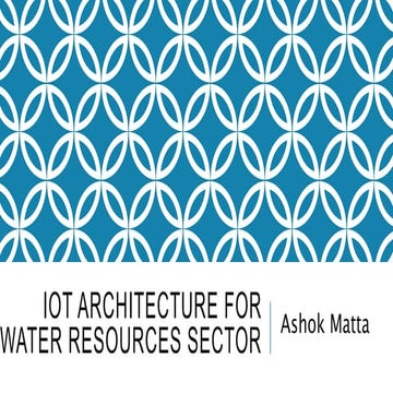 IoT Architecture for Water Resources Industry