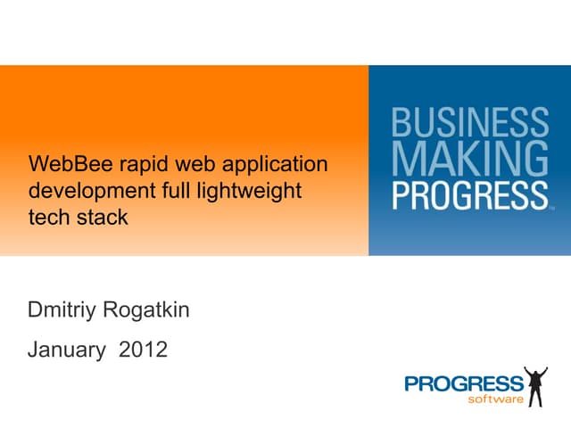 WebBee rapid web app development teck stack