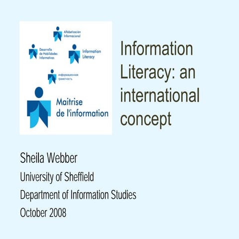 Information Literacy: an international concept