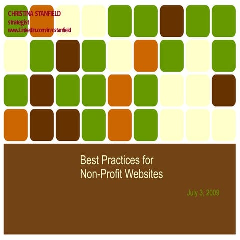 Web best practices non profits