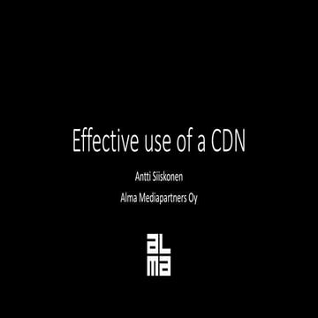 Webbisauna.fi - Effective use of a CDN