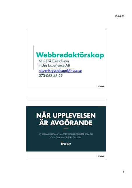 Webbredaktörskap