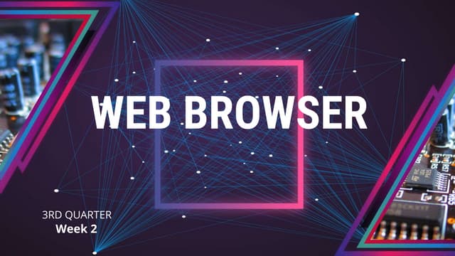 A web browser is a computer program used to retrieve and display information ...