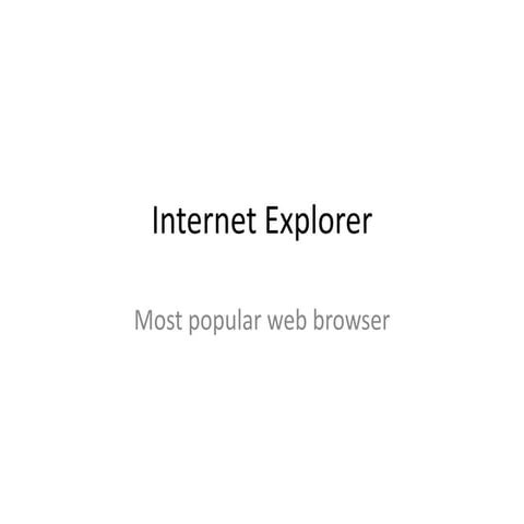 Web Browsers