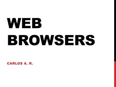 Web browsers