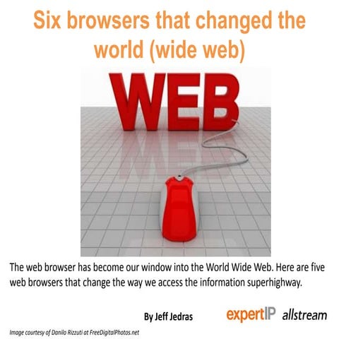 Six browsers that changed the world (wide web)