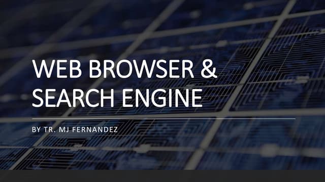 Web browser &amp; search engine