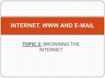 Web browsing and Internet termenologies