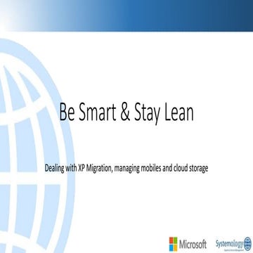 Feb Webcast - Be Smart & Stay Lean