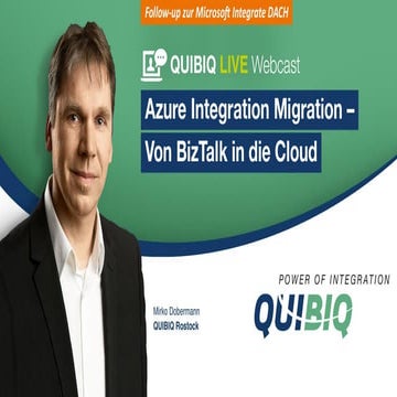 Webcast Azure Integration Migration - Von BizTalk in die Cloud