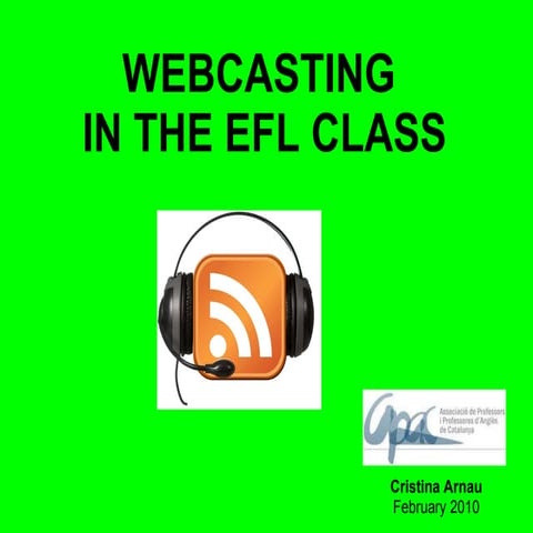 Webcasting In The Efl Class 1