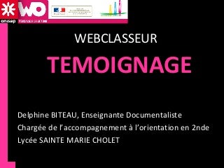 Webclasseur sainte marie cholet