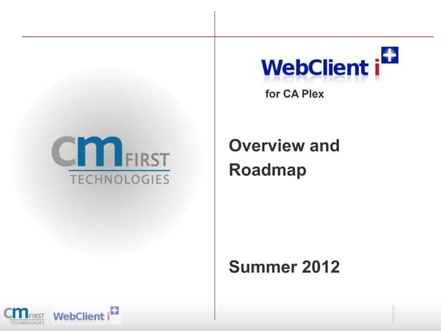 CM WebClient for CA Plex
