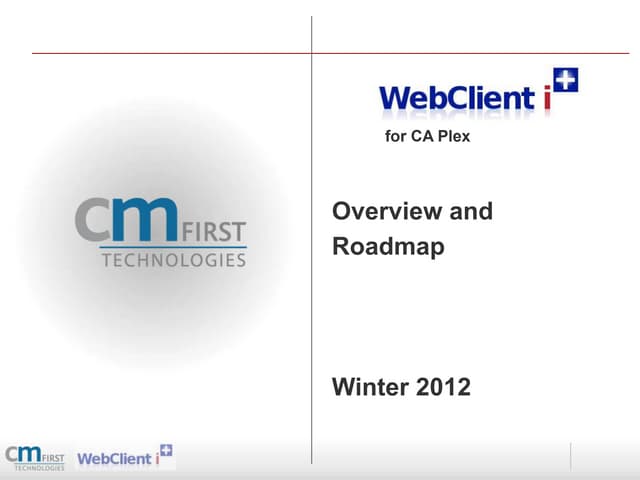 WebClient Overview and 1.8 Roadmap