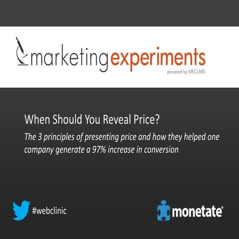 When Should You Reveal Price?