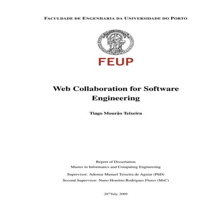 Web Collaboration for Software Engineering (Msc Thesis)