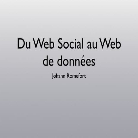 Webcom - From the Social Web to the Web of Data