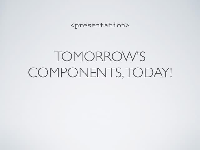 Modern Web UI - Web components