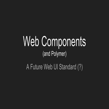 Web components