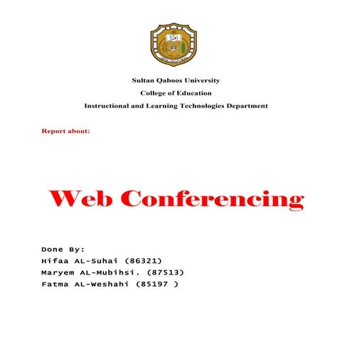 Web conferencing