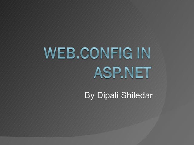 Web Config