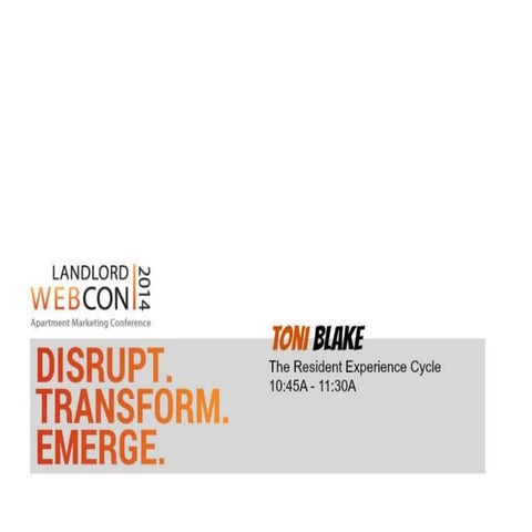 WEBCON Resident Experience Cycle Toni Blake