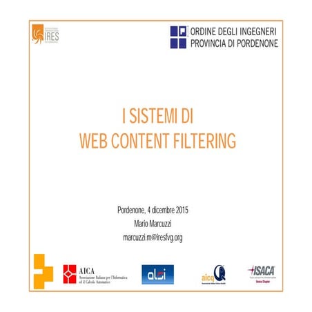 I sistemi di Web Content Filtering