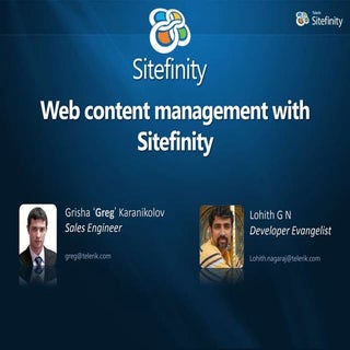Web Content Management with Sitefinity