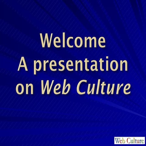 Web Culture with References