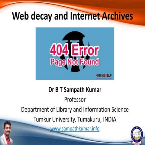 Web decay and Internet Archive