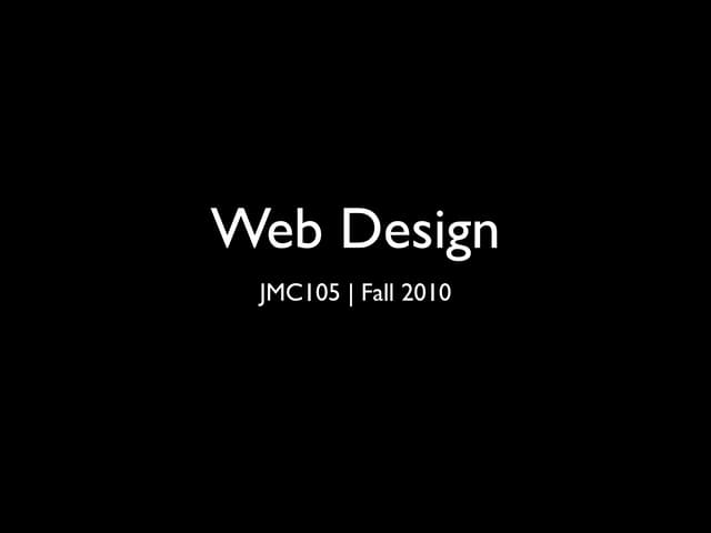 J105 Web Design