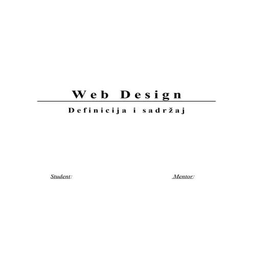 Web design