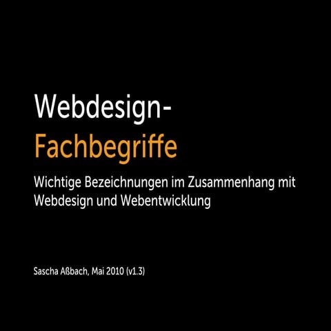 Webdesign Fachbegriffe | PDF