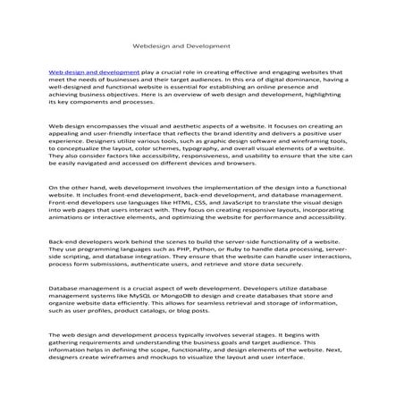 Webdesign and Development.ppt