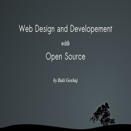 Web Design And Development With Open Source