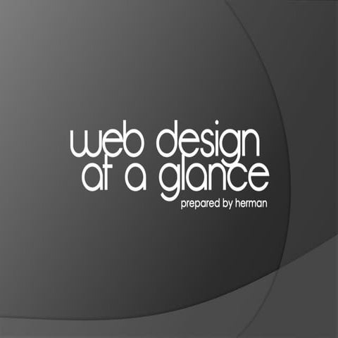 Web design at a glance