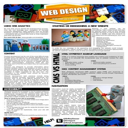 Web Design in 1 hour (& 15 minutes) HANDOUT