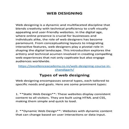 Web designing is the art and science of creating visually appealing and funct...