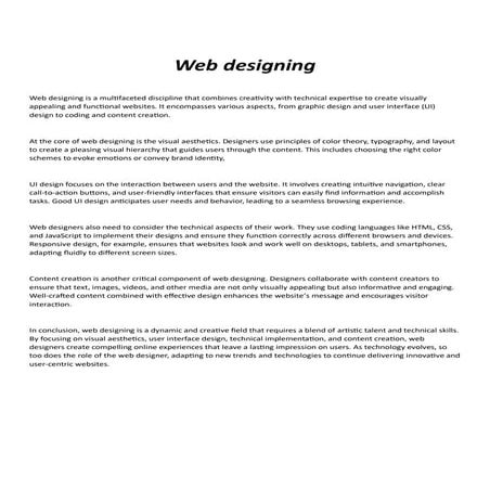 web designing course in Chandigarh......