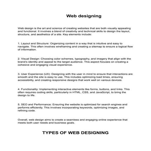 Web designing  course in      chandigarh