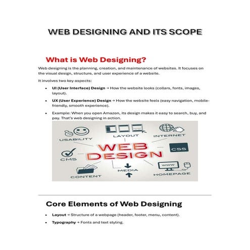 web desging course in Dharmshala excellence technology